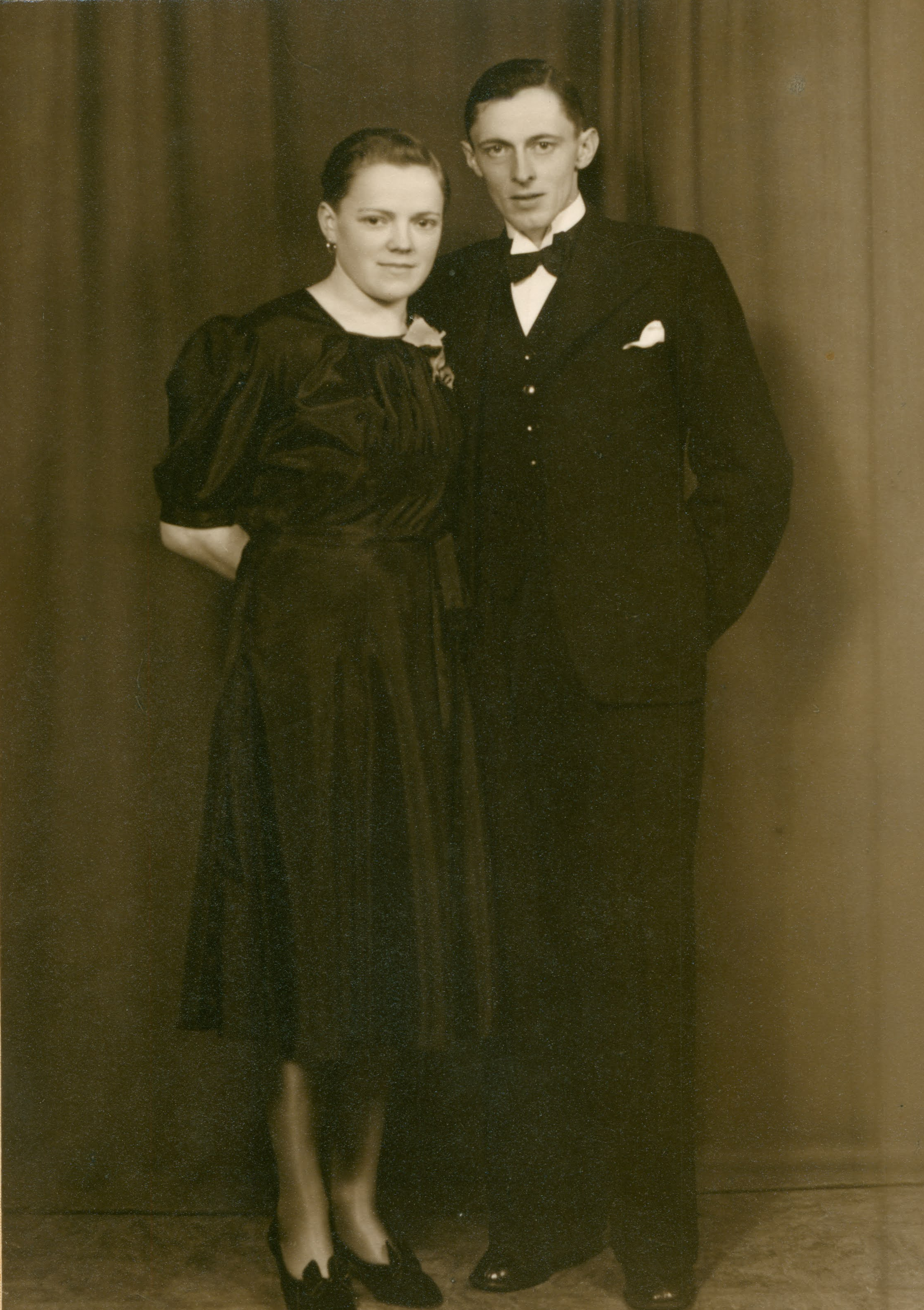 Knud og Erna Bengaard ved deres bryllup